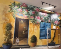 Vẽ tranh quán cà phê BMT – Giải pháp tạo điểm nhấn thu hút khách hàng