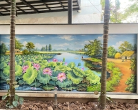 Vẽ tranh tường phong cảnh BMT