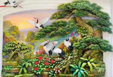 Tranh đắp phù điêu 3D BMT