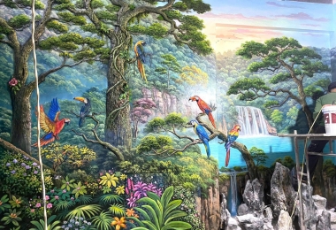 Vẽ Tranh Tường Đắk Lắk Mùa Tết – Xu Hướng Trang Trí Không Gian Đậm Bản Sắc Tây Nguyên