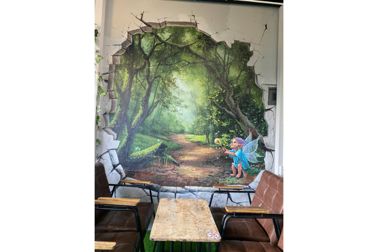 Tranh tường 3D BMT Bồ câu trắng